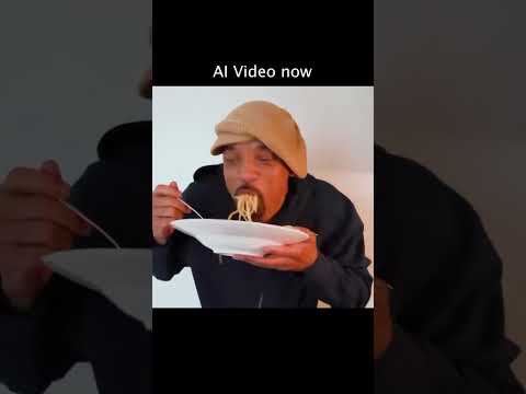 OpenAI Sora Video - Will Smith eating spaghetti pasta