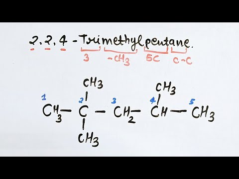Write the structure for 2,2,4-trimethyl pentane l chemistry l