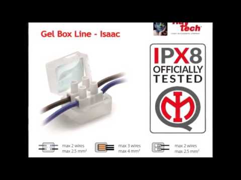 Video Cutie conexiuni electrice submersibile IPX8 38x38x26mm Set 2 buc 