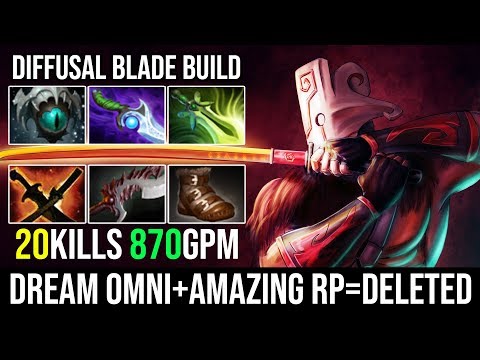 Juggernaut With Diffusal Blade is Back | Epic Dream Omnislash + Amazing RP 20Kills 870GPM Dota 2