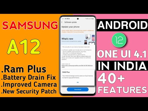 Samsung A12 OneUI 4.1 + Android 12 Update Full Review | 40+ New Features |Ram Plus, Camera|Bug's Fix