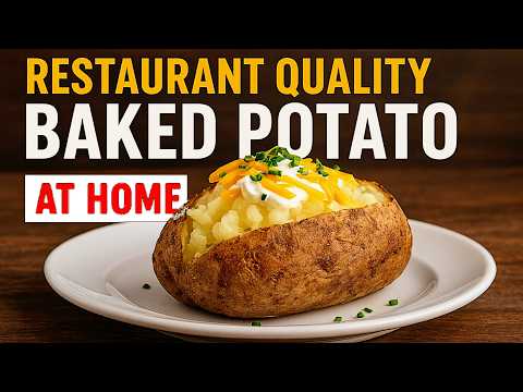 🥔 Restaurant-Quality Baked Potato at Home 🍴