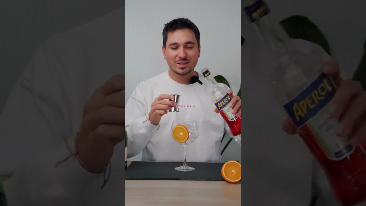 Aperol Spritz in unter 1 Minute! 🍊 #Shorts