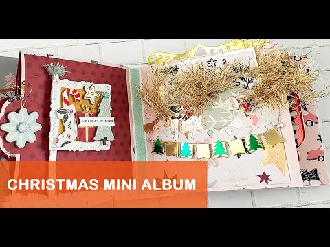 MINI Album / Christmas Series -3 #minialbum #DIYalbum #alinacraft