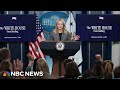 LIVE White House Holds Press Briefing NBC News