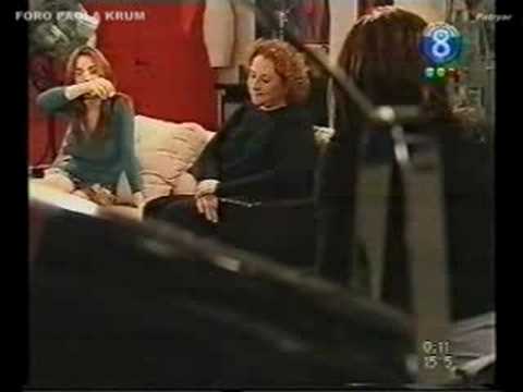 Paola Krum blooper durante la grabación de  Montecristo