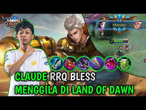 MANIAC _ Claude RRQ Bless Gameplay - Mobile Legends