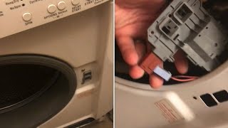 Replacing washer door lock switch (Frigidaire Electrolux Kenmore Crosley GE) 131763202 131763256