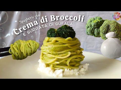 PASTA con CREMA DI BROCCOLI 🥦 e BURRATA DI BUFALA - cremosa e saporita RICETTA FACILE E VELOCE