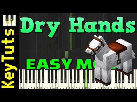 Dry Hands from Minecraft - Easy Mode [Piano Tutorial] (Synthesis)
