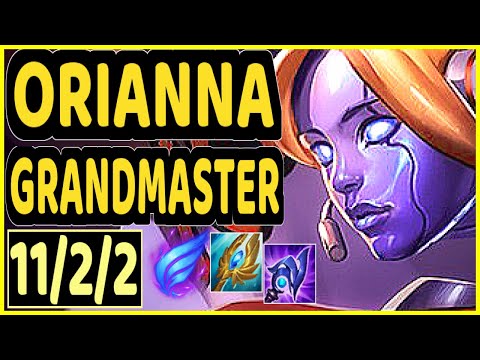 SERIN (ORIANNA) - QUADRAKILL 11/2/2 KDA GAMEPLAY - EUW Ranked GRANDMASTER