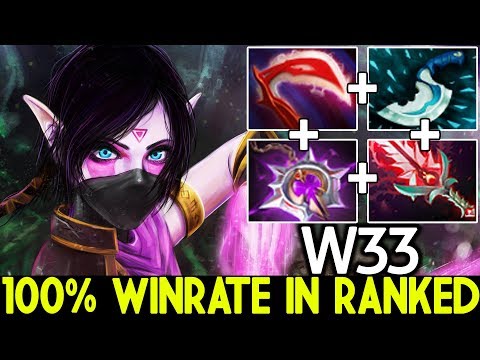 W33 [Templar Assassin] 100% Winrate in Ranked No Mercy 27 Kills 7.22 Dota 2