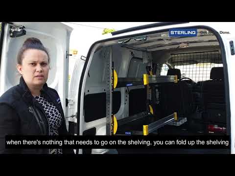 Folding Shelf Package in a Nissan NV200