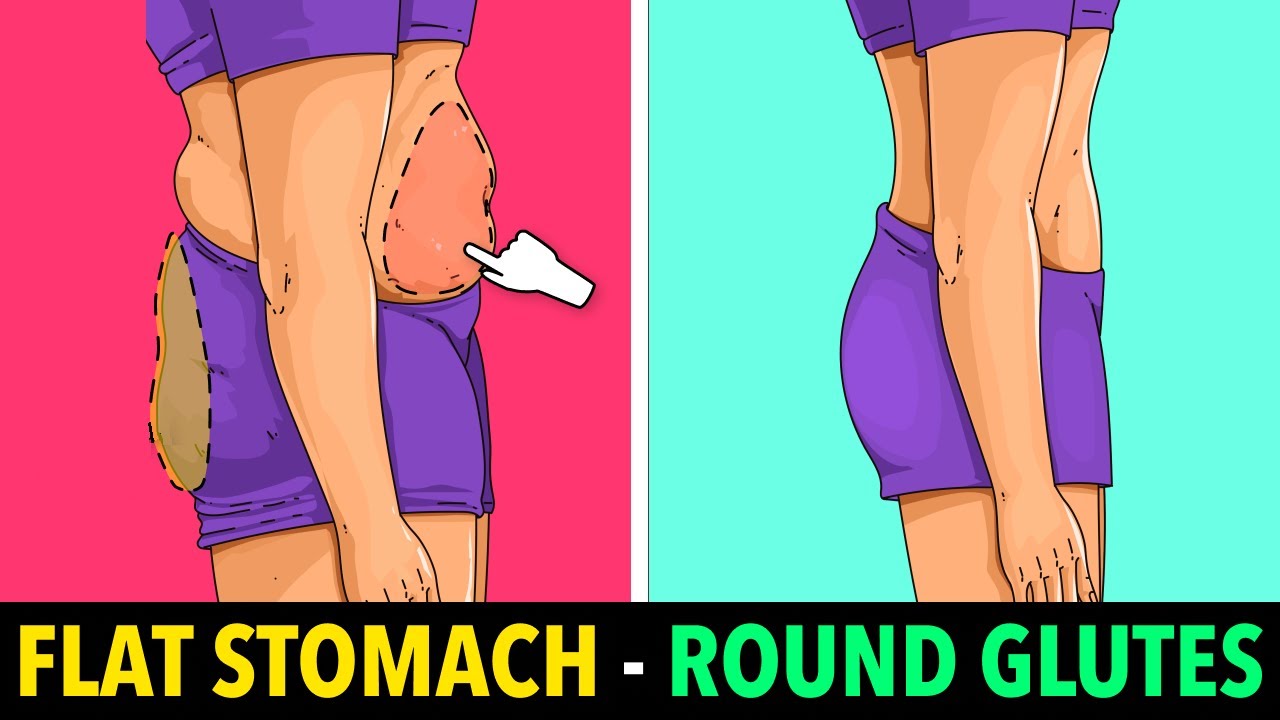 7 EFFECTIVE EXERCISES: FLAT STOMACH & ROUND GLUTES