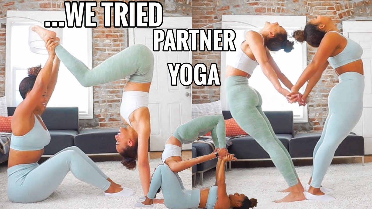 PARTNER YOGA CHALLENGE | recreating yoga poses, this went....poorly
