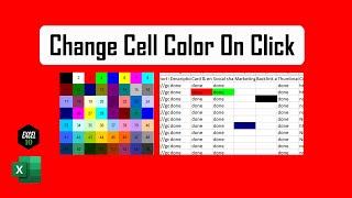 How to Change Cell Color when Cell is Clicked in Excel