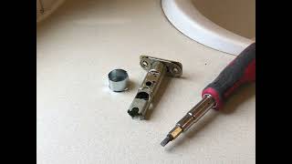 How to remove latch plate for Kwikset interior doorknob