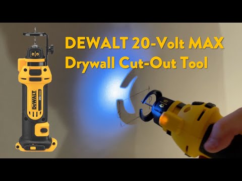 DEWALT 20-Volt MAX Drywall Cut-Out Tool in Action