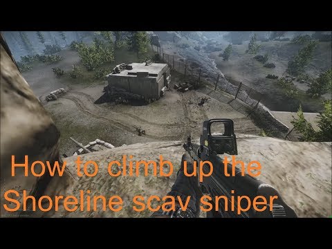 Escape From Tarkov - How to climb up on scav sniper rock Shoreline
