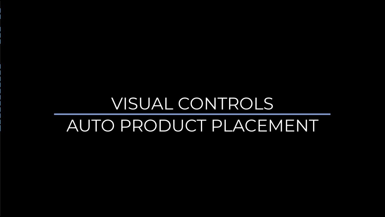 Visual Controls - Auto Product Placement