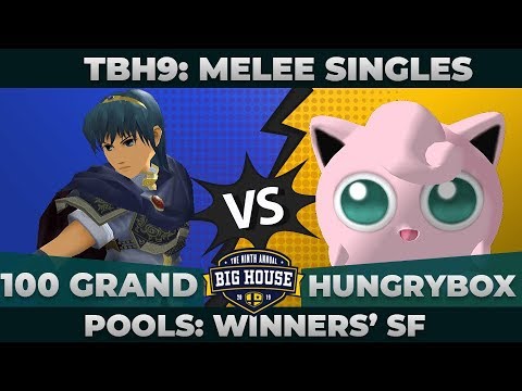 100 Grand vs Hungrybox - Pools Winners' Semifinals: Melee Singles - TBH9 | Marth vs Puff