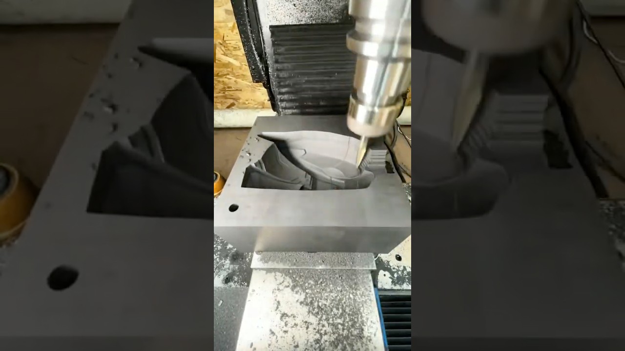 🔥 Machining a Custom Graphite Mold | Halo Helmet Glass Casting! 🔥