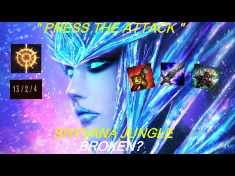 Shyvana jungle pre season 8!Press the attack rune is amazing!!!