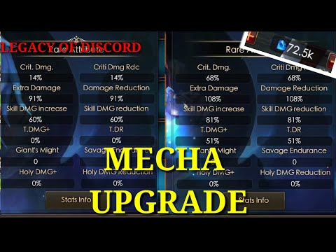 Upgrading rare | Mecha upgrades | BR boost | Legacy of Discord