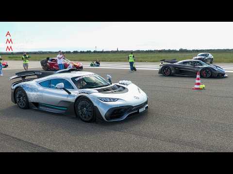 Thumbnail for F1-engined Mercedes-AMG One vs Koenigsegg Jekso Attack by Mercedes-AMG One