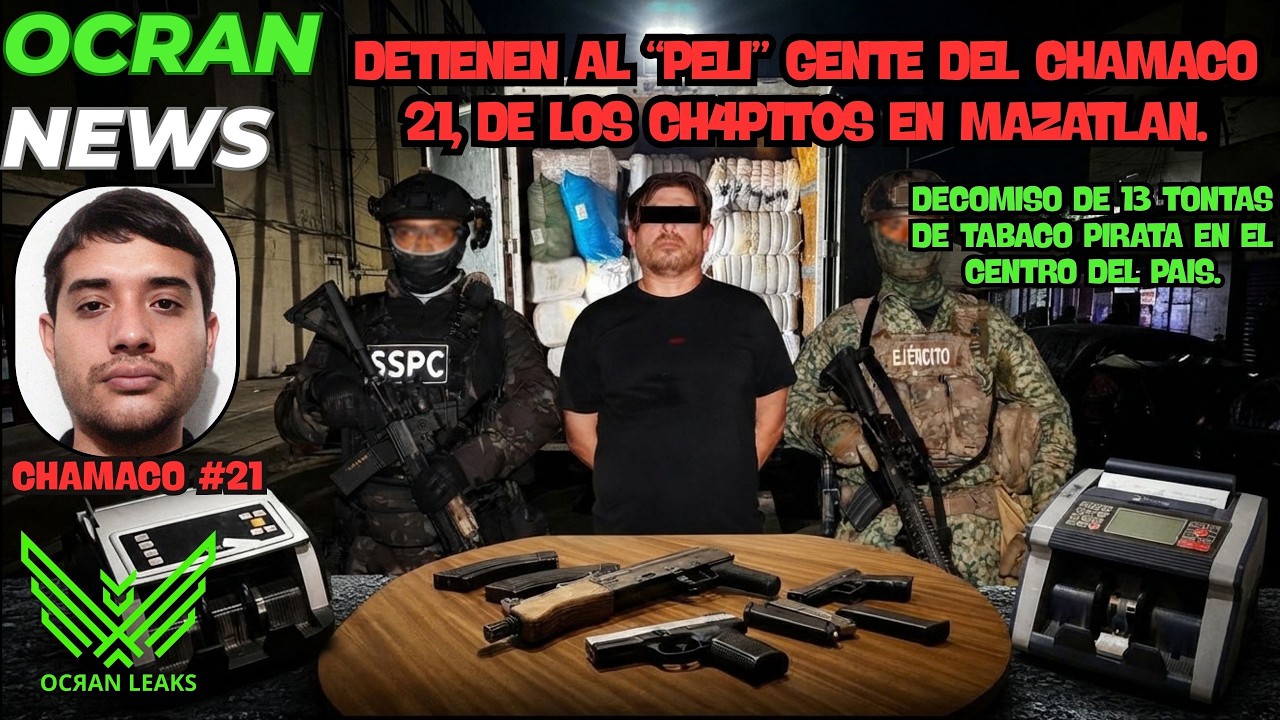 Detienen al "PELI" Operador financiero del Chamaco 21 de la Cha🍕 en Mazatlan!