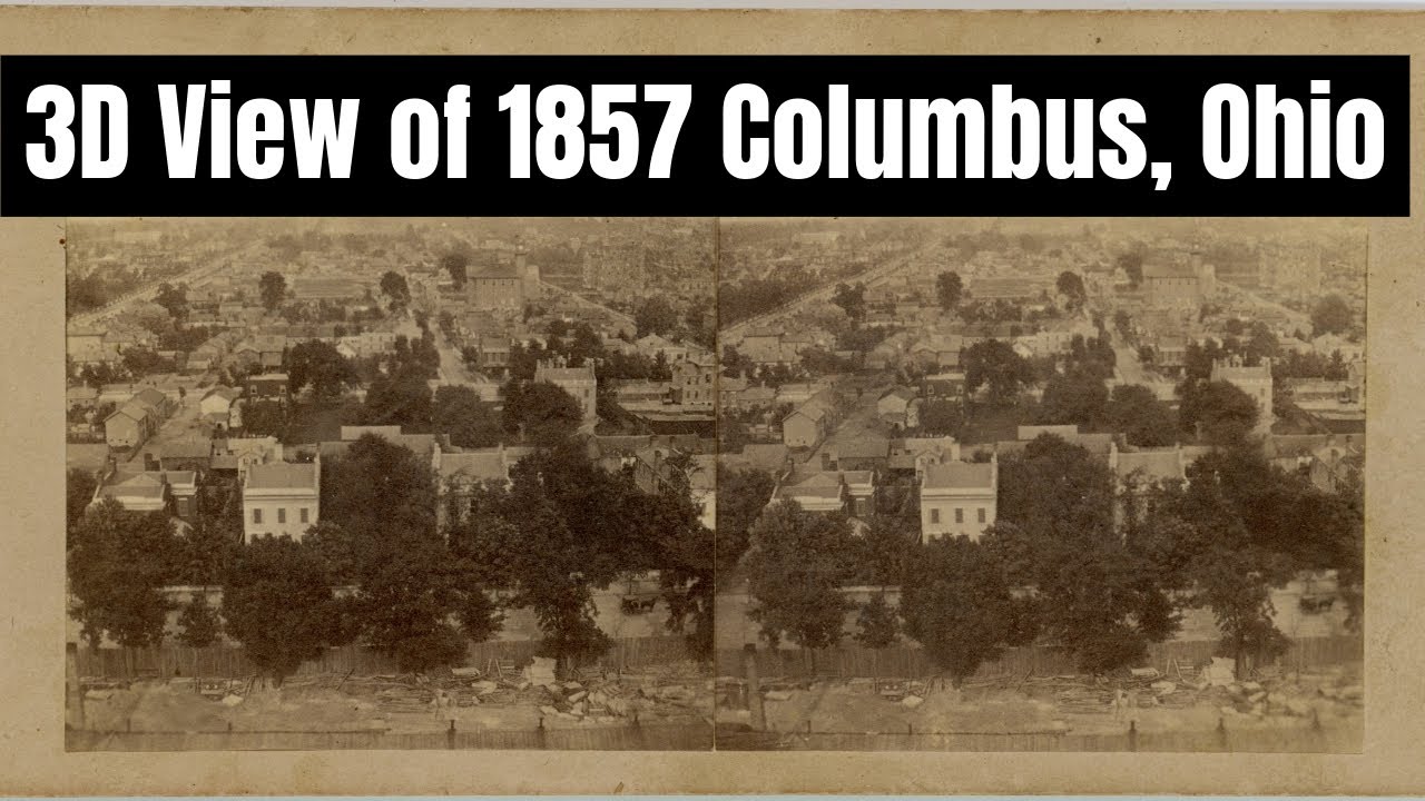 Exploring Columbus, Ohio in 1857: A Rare Aerial View Unveiled