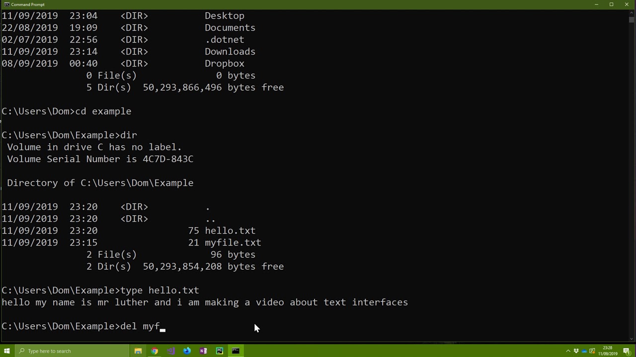 Text Interface introduction