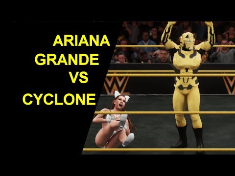 WWE 2K18 Ariana Grande vs Cyclone - Last Person Standing Rematch