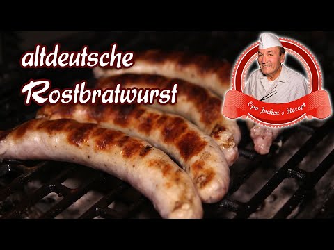 altdeutsche Rostbratwurst selber machen - Abbraten - Opa Jochens Rezept