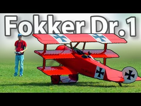 Worlds Largest RC Triplane - Fokker Dr1 "Red Baron" (Giant scale RC from Gernot Bruckmann) | RCSchim