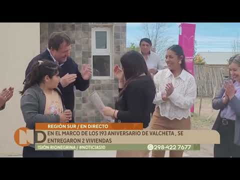 Entregaron viviendas por el 193º Aniversario de Valcheta