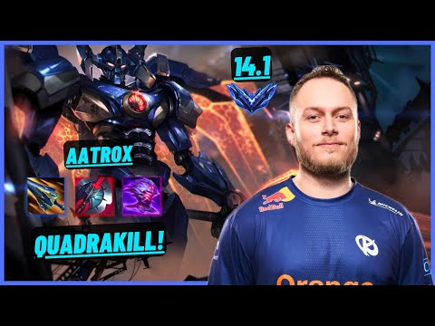 KC CABOCHARD: AATROX VS SINGED (TOP) QUADRAKILL, LÉGENDAIRE - EUW DIAMOND - PATCH 14.1
