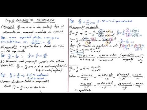 PREGATIRE EVALUARE NATIONALA, CAP 5, RAPOARTE SI PROPORTII, part 1