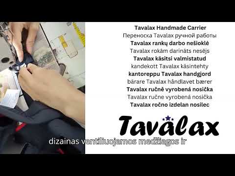 Ergonomiška Ir Kvėpuojanti Kūdikių Nešioklė Tavalax video