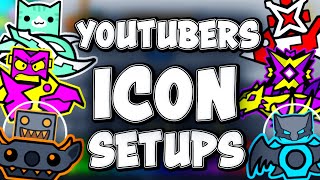 Geometry dash Icon setups (Youtubers Edition)