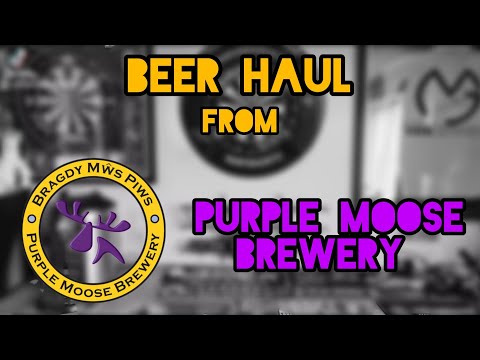 Purple moose brewery beer haul