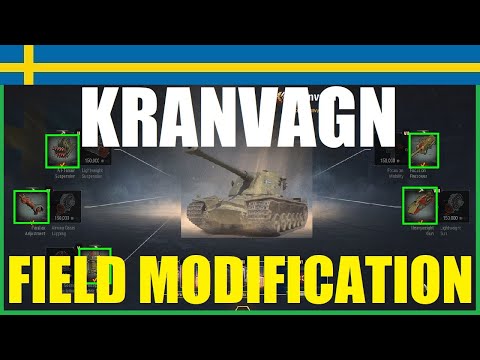 Kranvagn ~ WoT ~ 🏞️ Field Modification ~ 🎁 Bonus Code ~ Gameplay ~ World of Tanks