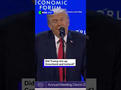 Did Donald Trump mix up Iceland and Greenland in his speech? #Greenland #Trump #BBCNews