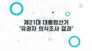 [선관위 일상 로그] 제21대 대통령선거 유권자 의식조사 결과 영상 캡쳐화면