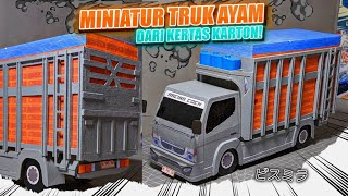 Download lagu MEMBUAT MINIATUR TRUK AYAM DARI KERTAS KARTON! mp3