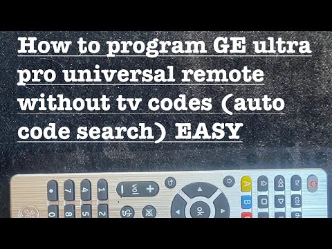 EASY way to program GE Ultra Pro Universal Remote