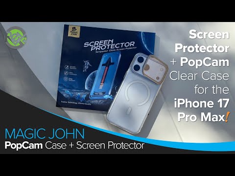 MAGIC JOHN 2 Pack for iPhone 17 Pro Max 6.9 inch Tempered Glass Screen Protector, Auto Dust-Elimination, Bubble Free, HD Clear, Easy Installation video review thumbnail