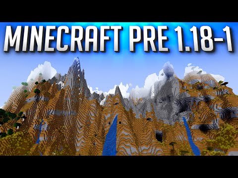 Minecraft 1.18 Pre-Release 1: Amplified Back and Blender fixed!