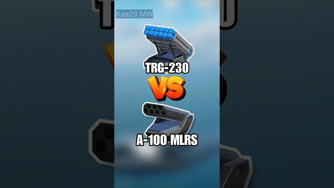 4x A-100 MLRS (CN ShiYan) Vs 4x TRG-230, who better? #modernwarship #shorts