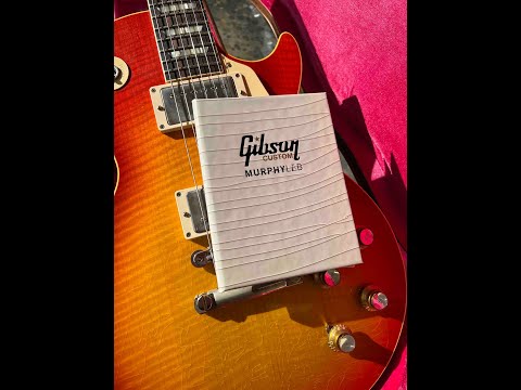 Unboxing Gibson Custom Shop Murphy Lab 1960 Les Paul Standard Ultra Light Aged Orange Lemon Fade